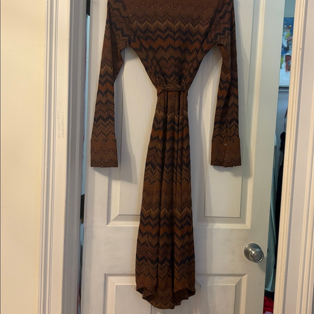 RAMY BROOK BELTED BUTTON FRONT DRESS- size small NWOT - Picture 6 of 6